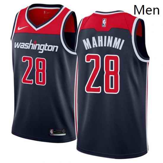 Mens Nike Washington Wizards 28 Ian Mahinmi Authentic Navy Blue NBA Jersey Statement Edition